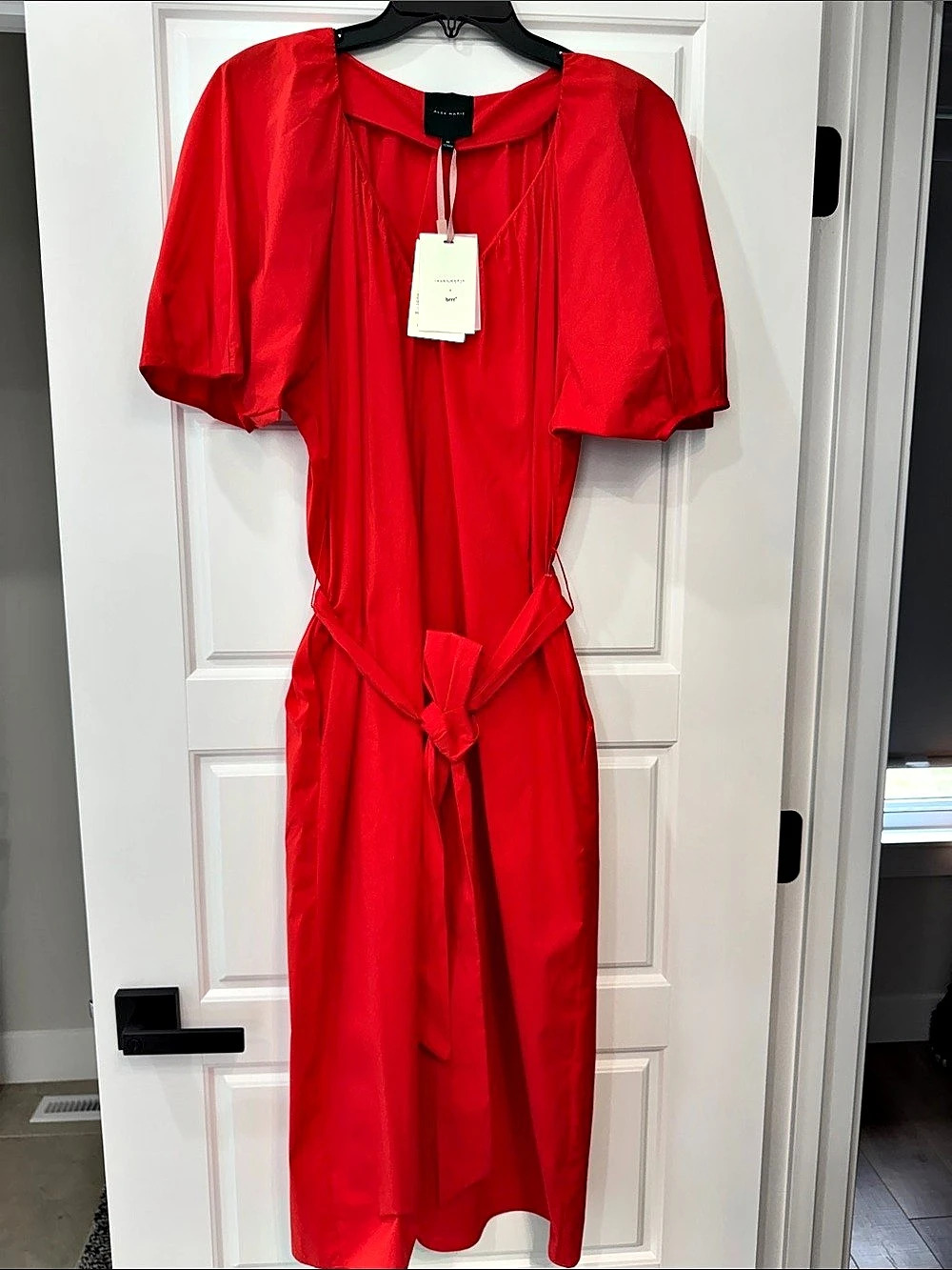 Alex Marie Red Midi Dress Size Medium NWT